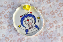 Load image into Gallery viewer, Desert plate - jewellery plate - Handmade desert tray - Doraemon