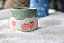 Load image into Gallery viewer, Handmade peach cup - drippy coffee lover cup - Elegant tea cup