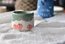 Load image into Gallery viewer, Handmade peach cup - drippy coffee lover cup - Elegant tea cup