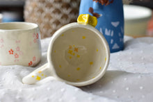 Load image into Gallery viewer, Handmade bear mug - coffee lover mug - star moon ceramic mug