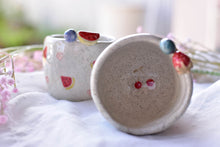 Load image into Gallery viewer, Watermelon Strawberry coffee mug - Cute handmade tableware