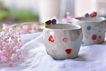 Load image into Gallery viewer, Watermelon Strawberry coffee mug - Cute handmade tableware