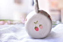 Load image into Gallery viewer, Strawberry coffee mug - Cute handmade tableware - Elegant mug