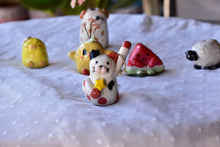 Load image into Gallery viewer, Handmade ceramic cute animal vase - ring holder