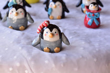 Load image into Gallery viewer, Handmade ceramic cute vase - ring holder - penguin lover
