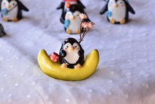 Load image into Gallery viewer, Handmade ceramic cute vase - ring holder - penguin lover
