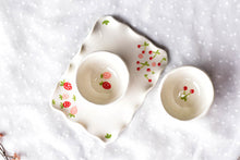 Load image into Gallery viewer, 1 set strawberry cherry tea cup - cute tableware - tea lover