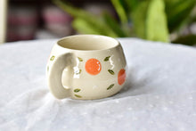 Load image into Gallery viewer, Orange coffee mug - cute tableware - handpainting ceramic