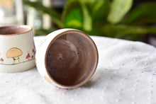 Load image into Gallery viewer, Stoneware mushroom house mug - cute tableware - tea coffee lover