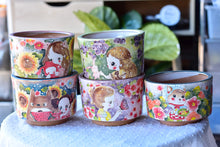 Load image into Gallery viewer, Handpainted succulent pot - flower ceramic pot (15cm*10.5cm)