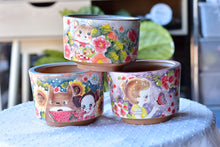Load image into Gallery viewer, Handpainted succulent pot - flower ceramic pot (15cm*10.5cm)