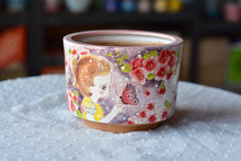 Load image into Gallery viewer, Handpainted succulent pot - flower ceramic pot (15cm*10.5cm)