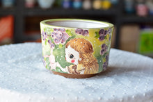 Load image into Gallery viewer, Handpainted succulent pot - flower ceramic pot (15cm*10.5cm)