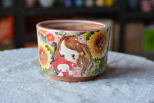 Load image into Gallery viewer, Handpainted succulent pot - flower ceramic pot (15cm*10.5cm)