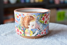 Load image into Gallery viewer, Handpainted succulent pot - flower ceramic pot (15cm*10.5cm)