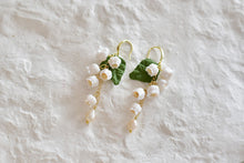 Load image into Gallery viewer, Lily of the Valley Handmade Polymer Clay Earrings