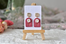 Load image into Gallery viewer, Floral Handmade Polymer Clay Earrings (shell stud)
