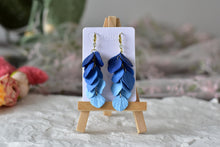 Load image into Gallery viewer, Botanical Leave Handmade Polymer Clay Earrings (long)