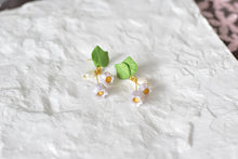 Load image into Gallery viewer, Lily of the Valley Handmade Polymer Clay Earrings (pearl)