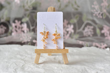 Load image into Gallery viewer, Botanical Handmade Polymer Clay Earrings (orange)
