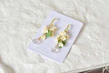 Load image into Gallery viewer, Botanical Handmade Polymer Clay Earrings (champagne)