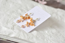 Load image into Gallery viewer, Botanical Handmade Polymer Clay Earrings (orange)