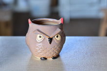 Load image into Gallery viewer, Small cute owl succulent pot - flower ceramic pot (5cm*7cm)