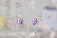 Load image into Gallery viewer, Floral Handmade Polymer Clay Earrings (back flower 1)