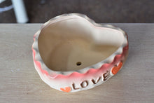 Load image into Gallery viewer, Large heart succulent pot - flower ceramic pot (18.5cm*20.5cm*8cm)