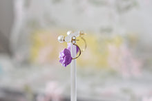 Load image into Gallery viewer, Floral Handmade Polymer Clay Earrings (back flower 1)