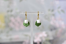 Load image into Gallery viewer, Lily of the Valley Handmade Polymer Clay Earrings (short)