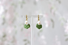 Load image into Gallery viewer, Lily of the Valley Handmade Polymer Clay Earrings (short)
