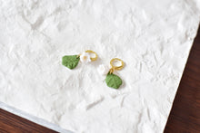 Load image into Gallery viewer, Lily of the Valley Handmade Polymer Clay Earrings (short)