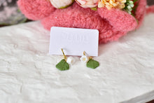 Load image into Gallery viewer, Lily of the Valley Handmade Polymer Clay Earrings (short)