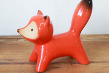 Load image into Gallery viewer, 1 Pair ceramic foxes - home decor - garden decor