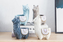 Load image into Gallery viewer, Alpaca succulent pot - animal flower planter (8cm*8cm*15.5cm)