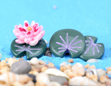 Load image into Gallery viewer, 2 × Miniature lotus– Fairy Garden - DIY material - Terrarium material