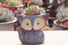 Load image into Gallery viewer, Ceramic fox planters - succulent pots - glaze ceramic planter (8.5cm×10cm)