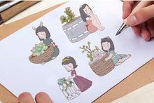 Load image into Gallery viewer, Elegant girl pot - Succulent Planters - Made of Resin