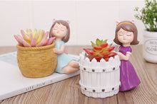 Load image into Gallery viewer, Elegant girl pot - Succulent Planters - Made of Resin