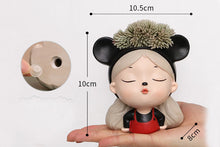 Load image into Gallery viewer, Cute girl Pots - Flower planters - Resin Planters