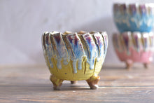 Load image into Gallery viewer, Crackled style pots - round succulent planters (12/13cm × 10/11cm)
