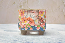Load image into Gallery viewer, 【Doris's collection】Handpainted succulent pots - flower planters (11cm*9.5cm*10cm)