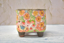 Load image into Gallery viewer, 【Doris's collection】Handpainted succulent pots - flower planters (11cm*9.5cm*10cm)