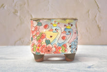 Load image into Gallery viewer, 【Doris's collection】Handpainted succulent pots - flower planters (11cm*9.5cm*10cm)