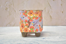 Load image into Gallery viewer, Handpainted succulent pots - flower planters - ceramic pots (9.5cm*9.5cm*10.8cm)