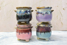 Load image into Gallery viewer, Glaze pots - succulent planters - ceramic colourful pots (8.5cm * 9.4cm)