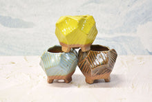 Load image into Gallery viewer, Polygon ceramic planters - succulent pots - Garden design (7cm×6.5cm)