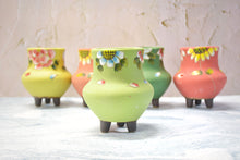 Load image into Gallery viewer, Handpainted flower pots - succulent planters - Unique planter (7cm * 11.8cm)