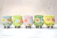 Load image into Gallery viewer, Handpainted flower pots - succulent planters - Unique planter (8.3cm * 10.5cm)